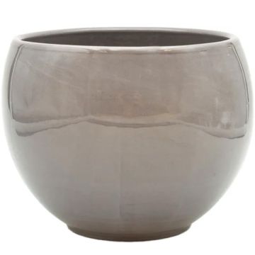 BORDER CONCEPTS Luna Glazed Pot 'Grey'