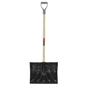Garant Snow Shovel with D-Grip 18IN Poly-Blade 51IN Hardwood Handle