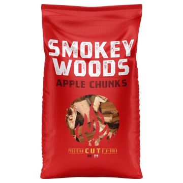 Smokey Woods All Natural Apple Wood Smoking Chunks, 350 cu in