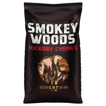 Smokey Woods All Natural Hickory Wood Smoking Chunks, 350 cu in