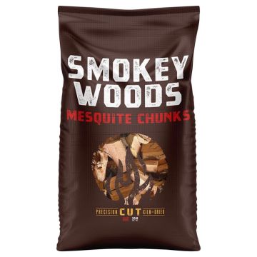 Smokey Woods All Natural Mesquite Wood Smoking Chunks, 350 cu in