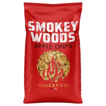 Smokey Woods All Natural Apple Wood Smoking Chips, 192 cu in