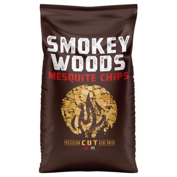 Smokey Woods All Natural Mesquite Wood Smoking Chips, 192 cu in