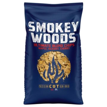 Smokey Woods All Natural Cherry/Hickory/Maple Wood Smoking Chips, 192 cu in