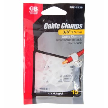 Gardner Bender Cable Claps 3/8IN Diameter 15 Pack