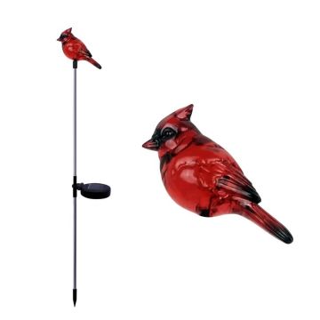 Alpine Multicolored Polyresin 32 in. H Cardinal Outdoor Garden Stake