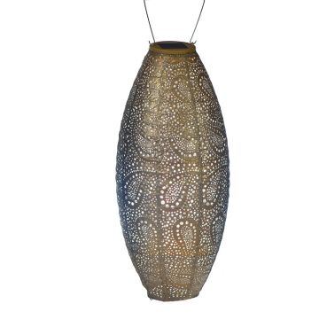 Lumiz Long Oval Paisley Lantern, Gold