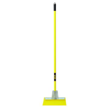 Yeoman™ Industrial Floor/Ice Scraper with Vinyl Grip 14IN Spring Steel Blade 56IN Steel Handle