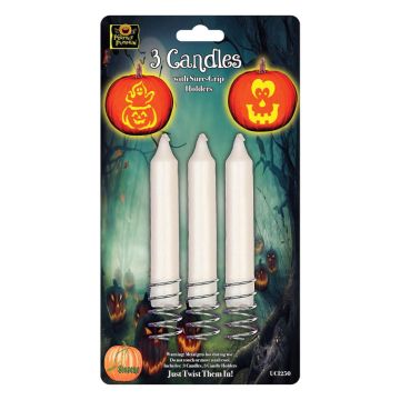 The Perfect Pumpkin 3 Candles with Sure-Grip Holder