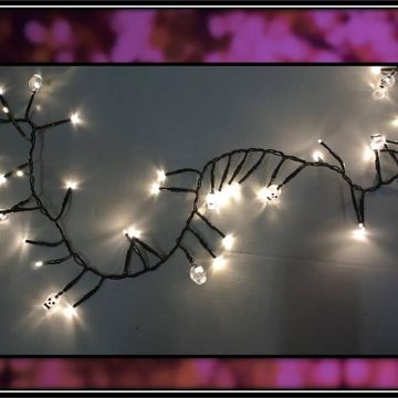 Celebrations Warm White 120 ct 9 ft. LED Prelit Skull Lights