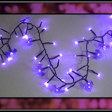 Celebrations Purple 120 ct 9 ft. LED Prelit Bat Lights