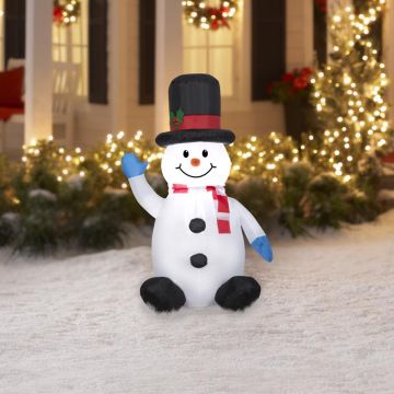 GEMMY Airblown® Snowman with Hat