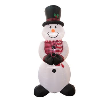 Celebrations Snowman with Vest LED Inflatable 8 ft