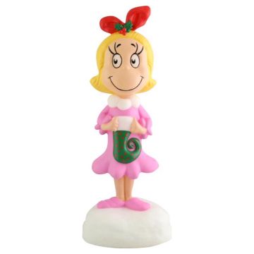 Dr. Seuss LED Multicolored Dr. Suess Cindy Lou Blow Mold Table Decor 14 in.