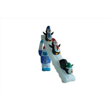 A HOLIDAY COMPANY Penguin & Yeti Slide Inflatable