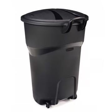 Rubbermaid Wheeled Garbage Can with Lid 32 Gallon
