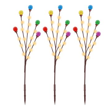 Glenhaven Home & Holiday LED Lighted 36" Twig Topper (3 Pack)