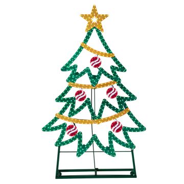 LED Advanced Holiday Lighting® Jumbo Christmas Tree Hi-Vibrant LED Lighted 47.5IN