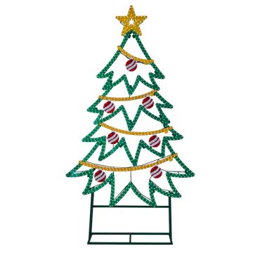 LED Advanced Holiday Lighting® Jumbo Christmas Tree Hi-Vibrant LED Lighted 6FT
