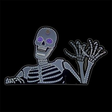 LED Advanced Holiday Lighting® Jumbo "Motion" Rising Skeleton Hi-Vibrant LED Lighted 20.5IN