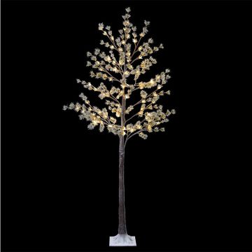 Glenhaven Home & Holiday LED Frosted Pine Tree Warm White Twinkle 6FT