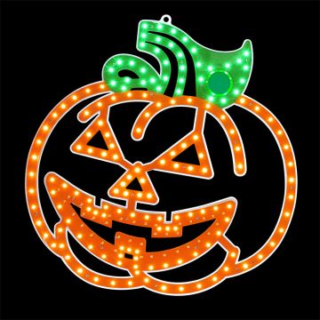 LED Advanced Holiday Lighting® Jack O' Lantern Motion Hi-Vibrant LED Lighted 16IN