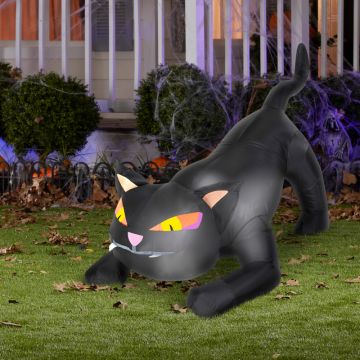 GEMMY Airblown® Black Cat with Turning Head