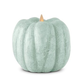 Luminara Green Wax Pumpkin Indoor Candle