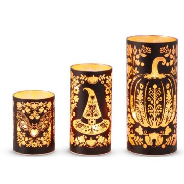 RAZ Floral Halloween Lantern
