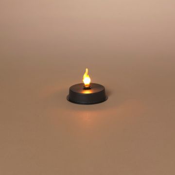 FireGlow Flame Halloween Tealight Candle, Battery Operated
