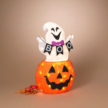 Halloween Ghost in Pumpkin, 24.4" UL