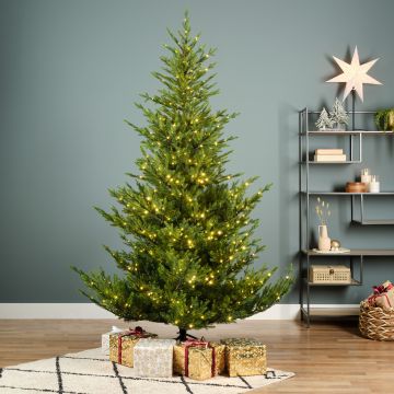 Norway Spruce with Warm White Micro LEDs, Everlands Artificial Christmas Tree