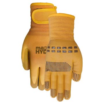 Midwest Quality Gloves Max Hyde Nitrile Work Gloves Yellow Grip Gloves