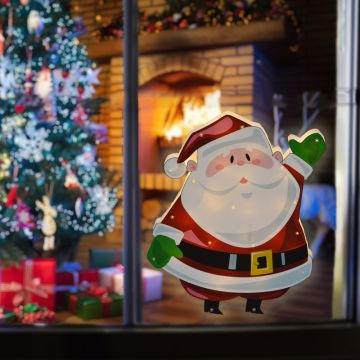 LED SANTA WINDOW DECOR