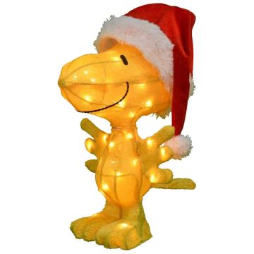 Peanuts, Christmas Woodstock with Santa Hat, 18 in