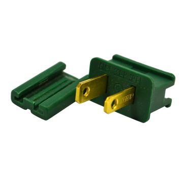 Holiday Bright Lights Slide Plug Male Green 1 piece