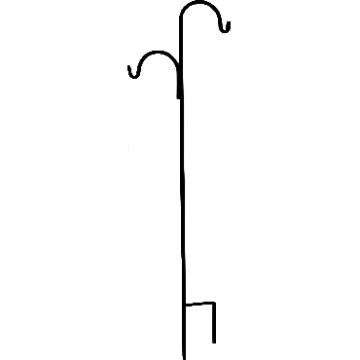 American Gardenworks™ Heavy Duty Offset Arms Shepherd's Hook 90IN Tall
