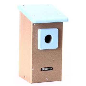 Birds Choice, Eastern Bluebird House In Taupe And Blue