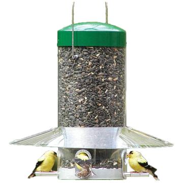 Birds Choice, Hanging Classic Bird Feeder with Baffle Weather Guard, 12"