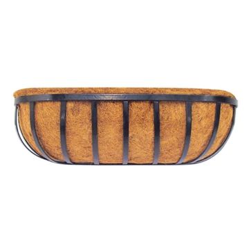 Border Concepts, Traditional Wall Trough with Coco Liner, 24x7"