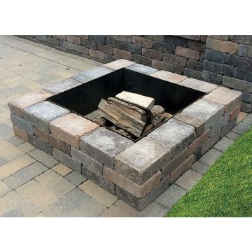 Borgert Square Fire Pit - Strassen Stone