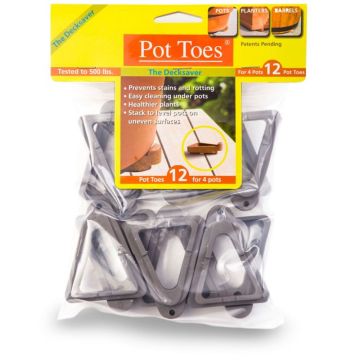 Bosmere, Pot Toes Dark Grey, 12 Pack