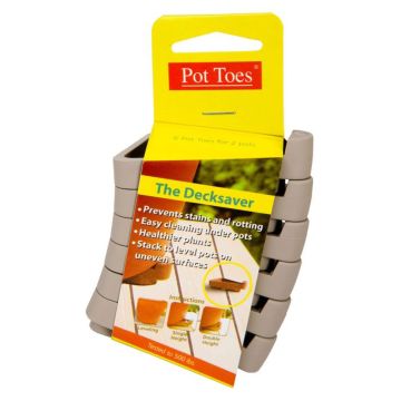 Bosmere, Pot Toes Light Gray, 6 Pack