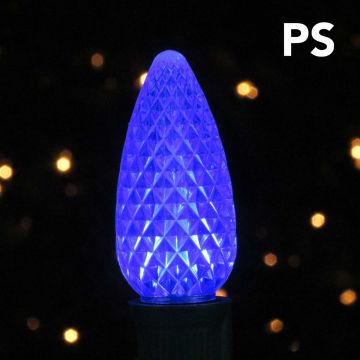 Holiday Bright Lights, C9 PS LED Faceted Bulbs, 25 Lights