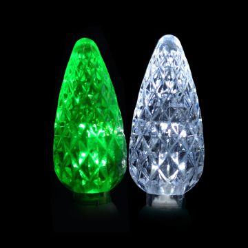 Gabriel Lights® LED C6 Green/Cool White Steady Green Cord 70L/34.5FT