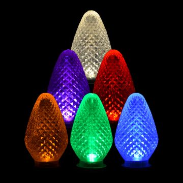 Gabriel Lights® LED C7 Facet Multi-Colored String Lights