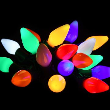 Gabriel Lights® LED C7 Opaque Multi-Colored String Lights