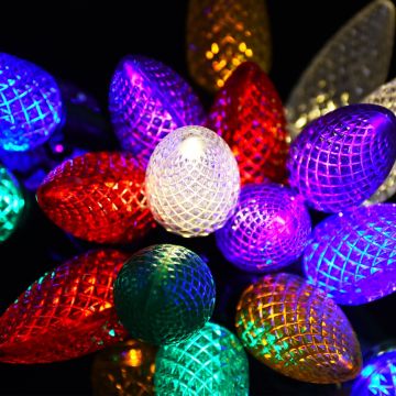 Gabriel Lights® LED C9 Facet Multi-Colored Twinkle String Lights
