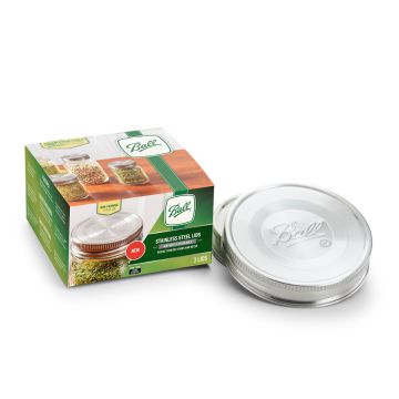 Ball® Wide Mouth Stainless Steel Lids, 3 pack