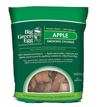 Big Green Egg Premium Apple Wood Chunks 9L Bag